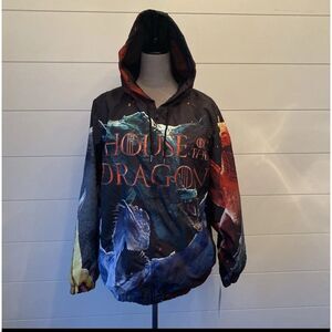 Members Only Game of Thrones House of the Dragon Hoodie Zip Jacket Men's Size S